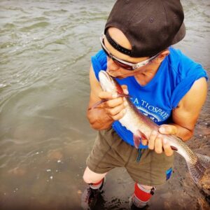 Zahn McClarnon Instagram - Great weekend fly fishing on the Arkansas River in Colorado. Caught some quality rainbows. If you ever need a guide @connellogrady is the best. #catchandrelease