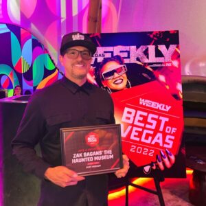Zak Bagans Instagram - THANK YOU to @lasvegasweekly for naming The Haunted Museum “Best Museum” in Las Vegas!!….awesome awards ceremony they held at Area 15 last night.  I also want to thank ALL of our guests who travel from around the world to visit, my incredible staff and all the fans who continue to show their support!  Huge honor