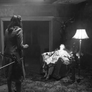 Zak Bagans Instagram - I just acquired the ORIGINAL DEMON prop used in the filming of the Conjuring 2 movie.  Very interesting story behind this: This “horned demon” was designed by director James Wan (see in 3rd pic) and Justin Raleigh…It is a whole animatronic suit which would have had VFX demonic wings. Wan decided to shift gears after filming several scenes with this horned demon(see one scene in 2nd pic) and while in post-production he decided to replace it with the Valak/demon nun because he felt this Horned Demon wasn’t personal enough for Lorraine Warren. Wan would state on his Instagram “This was the best demon I never used” (see IG video posted by Wan on set with this horned demon)… it’s ok James, I found an incredible use for it as it will now be appropriately on display in The Haunted Museum’s “Devil’s Rocking Chair” exhibit which inspired the Conjuring 3 film. Added- This is an extra disturbing piece because this is exactly what the horned demon looked like in my dream one week before I bought the Demon House and started filming the documentary in Gary, Indiana.