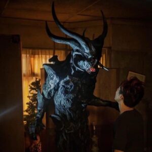 Zak Bagans Instagram - I just acquired the ORIGINAL DEMON prop used in the filming of the Conjuring 2 movie.  Very interesting story behind this: This “horned demon” was designed by director James Wan (see in 3rd pic) and Justin Raleigh…It is a whole animatronic suit which would have had VFX demonic wings. Wan decided to shift gears after filming several scenes with this horned demon(see one scene in 2nd pic) and while in post-production he decided to replace it with the Valak/demon nun because he felt this Horned Demon wasn’t personal enough for Lorraine Warren. Wan would state on his Instagram “This was the best demon I never used” (see IG video posted by Wan on set with this horned demon)… it’s ok James, I found an incredible use for it as it will now be appropriately on display in The Haunted Museum’s “Devil’s Rocking Chair” exhibit which inspired the Conjuring 3 film. Added- This is an extra disturbing piece because this is exactly what the horned demon looked like in my dream one week before I bought the Demon House and started filming the documentary in Gary, Indiana.