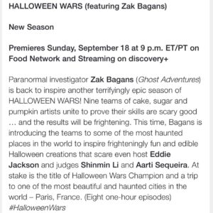 Zak Bagans Instagram - #Ghostober All-New Premieres: @discoveryplus @travelchannel : #GhostAdventures 👻 9/15 #HalloweenWars 🎃 @foodnetwork 9/18 #GADevilsDen 👹 9/29 #TheHauntedMuseum3RingInferno 🤡 2-hour Movie 10/31