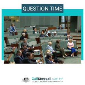 Zali Stegall Instagram - Gaza is on the verge of a catastrophic famine with much needed aid not getting to civilians who urgently need it. I asked PM what steps govt is taking within its power to ensure essential humanitarian aid, especially food & water, reaches civilians in Gaza #auspol #QT

Link to full question and response in bio.