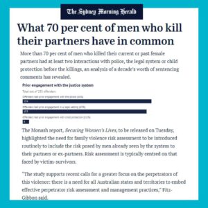 Zali Stegall Instagram - ‼️ VIP report showing clear intervention points & perpetrator risks. Laws and systems need to change to keep women safe. 
#domesticviolence #auspol #makeitstop
#enoughisenough