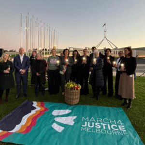 Zali Stegall Instagram - I have just come back from a vigil, organised by @march4justiceaustralia to honour the 192 women who have lost their lives to men's violence since the last March 4 Justice rallies three years ago. 

As we head into the budget tonight, the question for government is: What is a woman's life worth? 

#enoughisenough