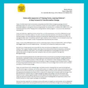 Zali Stegall Instagram - I welcome the NSW Government’s announcements around its $240m emergency package, including funding to roll out the Staying Home Leaving Violence (SHLV) program throughout NSW.  While the SHLV program has been available in 93 LGAs, it has not been funded and available in Warringah local government areas despite being needed. This is something that myself, @kyleatink , @drsophie4mackellar and @michaelreganmp have been advocating for. 

SHLV is an evidence-based program, which has successfully supported women and children who have experienced domestic violence to stay in the family home with wrap around services to make it safe, placing the onus on the perpetrator to face the consequences of finding alternative accommodation. 

It is good to see the NSW Government also allocate additional funding to frontline support organisations. The roll out timetable for this support will be vital to ensure urgently needed additional support to victims of violence.
@women_children_first