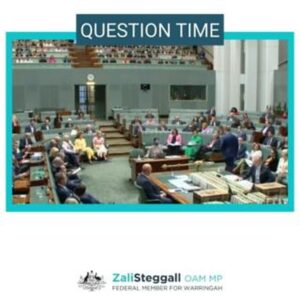 Zali Stegall Instagram - The women’s safety crisis demands leadership to get all levels of govt to take tough & urgent action on dv & sentencing laws. Govts take action when they want to. I asked PM if he’ll be tough & act urgently on domestic terrorism to protect women’s safety #auspol #enoughisenough.
#stopkillingwomenMy question and PMs full response at 🔗in bio.