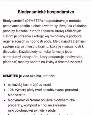 Zdenka Predná Instagram - To je ONA!

Saška z @prirodnyraj 🌱

Žena, ktorá ma inšpirovala, že sa to dá ešte lepšie, ešte udržateľnejšie a ľudskejšie.. 
Deje sa to!
Proste vliala do mňa nádej, že na svete JE a môže byť ešte krajšie. 
Vďaka ľudom, ktorý to robia z presvedčenia a s obrovskou energiou a odhodlaním!🙏🏼🌺
 
O čo ide?

DEMETER.. 
Vedela som, že tento farebný obdĺžnik zaručuje kvalitu biodynamických produktov vyššej rady ako Bio. 
Ale netušila som, že je to až tak náročné, a zároveň láskavé.. 
Proste ma to dostalo! 

Nevedela som, že
Biodynamické poľnohospodárstvo má navyše od organického poľnoh.
Metafyzické a Duchovné korene
Je oveľa popredu, lebo pracuje so životnou silou matky prírody. 
Rastliny sa zbierajú, keď majú najvyššiu možnú účinnosť podľa lunárneho kalendára, položenia hviezd a planét s cielom LIEČIŤ ZEM 
a pestovať potraviny bohaté na živiny bez použitia chemikálii.
Je to komplexný holistický prístup, ktorý vytvára spojenie medzi FARMÁROM, PÔDOU, RASTLINAMI, ZVIERATAMI a VESMÍROM 🪐🌸..
No nádhera!! 

Čo som tiež nevedela, že Saška má 3 vysoké školy, ona mi to normálne zatajila, skoro som odpadla, keď som zistila, že študovala PRÁVO, POLITOLÓGIU A FYZIOTERAPIU.. Saši!!!🌸

A posledná vec
 @prirodnyraj je jediný obchod na SVETE!!! 🌝💥, kde môžete nájsť všetky kozmetické produkty v DEMETER kvalite pokope! Sila čo?
Saška sa so všetkými výrobcami pozná osobne, navštevujú sa a mala možnosť nazrieť im priamo do kuchyne a že to aj urobila o tom nemám pochýb!!!

Tak a pre tých, ktorých to zaujíma a prečítali až do konca, mám špeciálny darček!!
Napíš do komentu, 
🌺či si sa už stretla s demeter označením
🌸či si vedela aj predtým čo to znamená
🍀prípadne o aký produkt, potravinu sa jedná a ako si bola spokojná ...

alebo klasicky napíš aspoň 🪐🌸🐋
a približne o mesiac vyberiem možno práve teba a darujem ti moje obľúbené produkty ktoré už mám vyskúšané🌺..
a samozrejme sleduj @prirodnyraj 
.. čaute!! 🥰

#holistic #demeter #biodynamicproducts #prirodnyraj