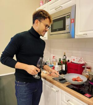 Zenn Kyi Instagram - Wine is ALWAYS a good solution. (Pun intended) 😉