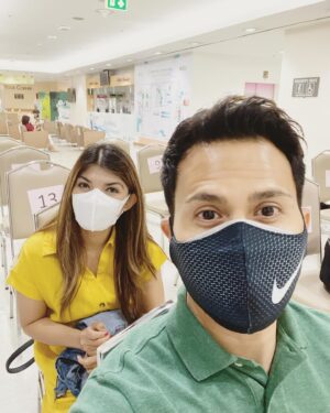 Zenn Kyi Instagram - First time! (Covid19 vaccination)