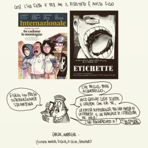 Zerocalcare Instagram - Vabbé lo ricarico qua perché mi stanno a dì tutti che nelle stories non si legge un cazzo.
L'onesta ricostruzione di come @albemadrigal  ha colorato le tavole in uscita oggi su @internazionale .