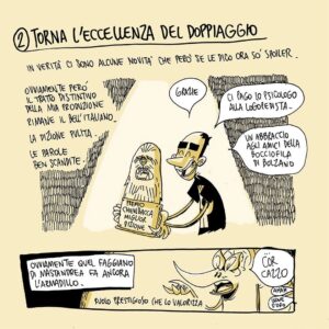 Zerocalcare Instagram - Ciao, qui Zerocalcare (LO SCRIVO PERCHE È UN POST CONDIVISO NO PERCHÉ SO’ SCEMO). Con tutte le accortezze del caso, a un anno da Strappare lungo i bordi, pare che intanto posso dire questo: la nuova serie si chiama “Questo mondo non mi renderà cattivo" e arriva nel 2023.