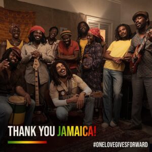 Ziggy Marley Instagram - #OneLoveGivesForward 💚💛❤️ Thank you to the people of #Jamaica for helping make ‘#BobMarley: @OneLoveMovie’ the beautiful work of art that it is - and everyone on the island who went to see the movie and made it Jamaica’s biggest movie opening ever! RASTAFARI #BobMarleyMovie #OneLoveMovie