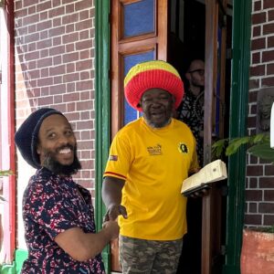 Ziggy Marley Instagram - The most beautiful stories behind the making of @onelovemovie is how we found some of the Jamaican cast . Hail up Wilfred Chambers aka Ricky @rickychaplinkingston ( L ) who portrays @bobmarley friend and council Mortimer Planno ( R )
He is one of the most memorable characters in the film and does some of my favorite lines.  His inflection and natural rhythm cannot be taught. Just the way he says things like ….
“Rasta shoulda a nevah get mix up inna Babylon system. It NAAh go work!”

“Our God is not a white man with blond hair and blue eyes. Our god is BLACK !”

“So weh you a go do wid dis chance JAH give you ?”
Such a great performance.
Ricky was discovered at his day job where he works as a tour guide for the @bobmarleymuseum . Incredible talent grateful to JAH for having him in the movie. Guidance and blessings all the way Ricky #onelove always.  #jamaica 🇯🇲 #bobmarley