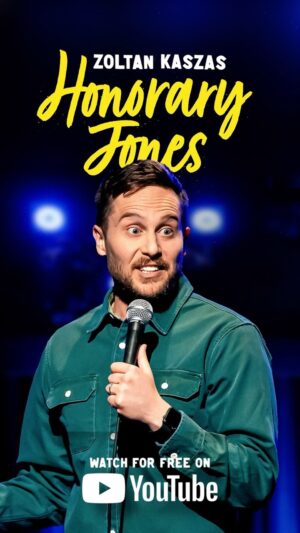 Zoltan Kaszas Instagram - HAPPY FATHER’S DAY 👨 ‘Honorary Jones’ my NEW SPECIAL is PREMIERING NOW! 📺 Head over to @zoltancomedy on YouTube to watch (link in bio)

#comedyspecial #fathersday #dad #father #family #standupcomedy