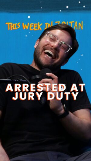 Zoltan Kaszas Instagram - Arrested at Jury Duty 👨‍⚖️

#comedy #comedypodcast #standupcomedy #standup
