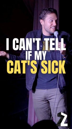 Zoltan Kaszas Instagram - I can’t tell if my cat’s sick or not 🤷‍♂️🐈‍⬛
.
.
#catsofinstagram #cats #vet #standupcomedy