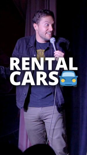 Zoltan Kaszas Instagram - Figuring it out on the go 🚘
.
.
#travel #cars #silly #standupcomedy #funny