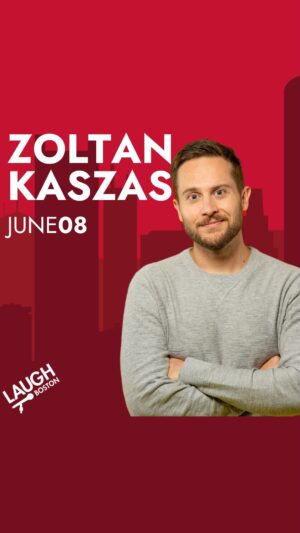 Zoltan Kaszas Instagram - 🙌 THIS WEEK
🤣 Zoltan Kaszas
📆 June 8th
📍 Laugh Boston 
🎟️ https://laughboston.com/

Zoltan Kaszas is a Hungarian-born, award-winning stand-up comedian known for his sharp, observational humor. Kaszas, who The Atlantic called a “breakout star,” has been featured on several SiriusXM comedy channels, Laughs on Fox, Netflix Is a Joke, Scotland’s Fringe Festival and has headlined comedy clubs and theaters across the country. It was his riff on why cats are better than dogs that brought viral fame, racking up over 68 million views with The Guardian’s (UK) calling it one of the “ten funniest things I’ve seen on the Internet.” Kaszas has two Dry Bar standup specials (over 5M views total) & two independent standup specials on YouTube: Modern Male (3.4M views), and his most recent special White Lies. His ability to take relatable experiences and turn them into hilarious stories has earned him both critical acclaim and a loyal following

📸: @zoltancomedy