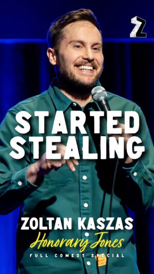 Zoltan Kaszas Instagram - Why I stole from the airport 🛃

My new special ‘Honorary Jones’ is out now on my YT channel📺 (link in bio)

#airport #tsa #travel #standupcomedy #funny