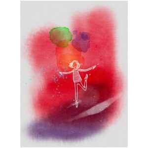 Zuzana Smatanová Instagram - Rýchly sketch vo vlaku cestou do Prahy. Hlavou mi šla moja knižka, vidím ju tak, akoby už bola 📕 a takto si v myšlienkach tancujem s akvarelkami, vpíjam sa niekde medzi nimi do papiera a snívam si, snívam 😌💭
.
#quicksketch #me #hello #zuzanasmatanova #byme #dreaming #snivam #illustration #illustrator