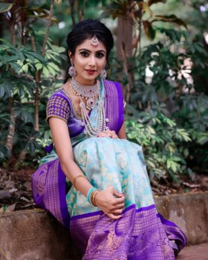 nithya gowda Instagram - 💜
MUA @makeup_by_gourii 
PC @purity_pix_photography