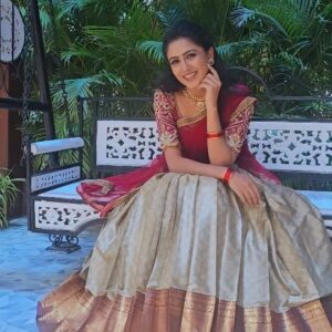 nithya gowda Instagram - 🧿🦋
Wearing - @dharyadesignerstudio
Vc - @mr.yuvaraj_yuva_23
