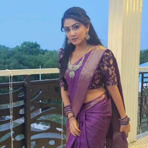 nithya gowda Instagram - Saree @label_saistudio 
Jewelry @parameshwara_enterprises