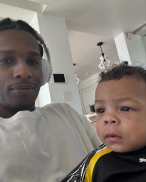 A$AP Rocky Instagram - HAPPY 1ST BIRTHDAY TO MY 2ND BORN SON RIOT ROSE MAYERS ❤️