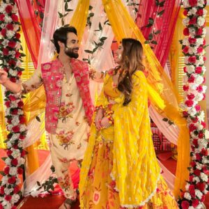 Aalisha Panwar Instagram - #Gaureet #GaureetKiHaldi ✨💛

#NathKrishnaAurGauriKiKahani #staytuned