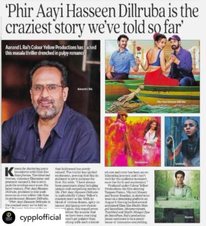 Aanand L. Rai Instagram - @cypplofficial brings to you a unique and compelling story once again! Get ready for the craziest story drenched in pulpy romance ❤️‍🔥

#PhirAayiHasseenDillruba coming on 9 August, only on @netflix_in 

#CYPPL @bombaytimes @hindustantimes