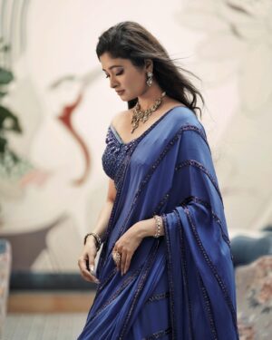 Aarohi Narayan Instagram - 🦋💙
.
.
.
.
.
.
.
.
.
.
.
.
📸 @ajshetty 
Design: @studio149 
Styling: @tailormade_by_karishma @karishma.shroff.7 
Jewellery: @mspinkpantherjewel 
MuA: @vibhasrinithimakeupstories 
Location courtesy: @gulpcocktails_blr
