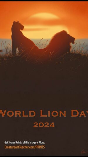 Aaron Blaise Instagram - 🌍🦁 World Lion Day 2024 - #Timelapse #Speedpaint • Prints Available LINK IN BIO