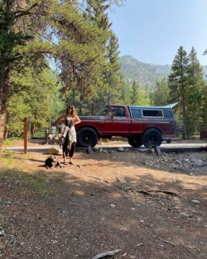 Aaron Kaufman Instagram - Short little impromptu camping trip. First one Ol’ RedFord has been on. Camped on two rivers drove up to the ghost town and bumbled up tin cup pass for a mile or so (not enough fuel to make the pass and water at 30” RedFord only has a fording depth of about 24” currently) still had a great time and RedFord was great not a single issue. 
Surprisingly RedFord gets 15mpg on 37s 5.13 gears and a full load  at elevation. Additionally the @mcleod_racing clutch and heavy flywheel make driving and old manual farm truck in the rocks not nearly as much of a chore… win for a stick shift. 
Plus a got a new camper well, new to me with all of its holes 😂 I never tested the bed size on these trucks after I cut them down so I learned that a shell off of the next gen and up to 96 fit. I had my expectations but it was cool the shell fit well. 

#magnaflow 
#mcleodclutch 
#precisionreplacementparts 
#colorado