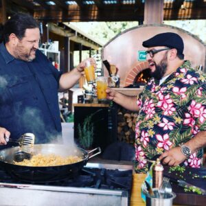 Aaron May Instagram - Cheers to getting mai taid w  @saborchef on #guysranchkitchen  tomorrow afternoon and then making one of my fav french classics on #guysgrocerygames tomorrow night!