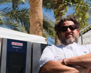 Aaron May Instagram - Chef Aaron May x RATIONAL take on #Coachella 🤩
Serving up the festival for Weekend 1, we’re using the #iCombiPro to dish out some Mushroom & Prosciutto Pizza, All-American Double Cheeseburgers, and more of the festival’s favorites. 🔥🍽️

See you out there for the rest of the weekend! ☀️
#Coachella2024 #CoachellaVIP #RATIONAL #AaronMay 
#TheWOWEffect