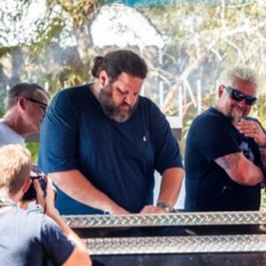 Aaron May Instagram - Last year @stagecoach with @guyfieri and @naturesmiths cooking up some bbq.  I have had my wardrobe and costumers working overtime to capture the perfect cowboy aesthetic this year and can’t wait to get out there in a cpl days...