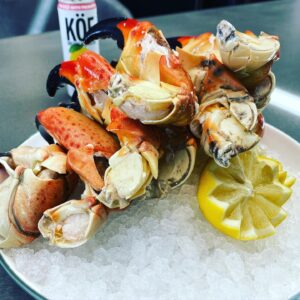 Aaron May Instagram - First day for stone crabs and we got some amazing ones from @lacamaronera this morning!