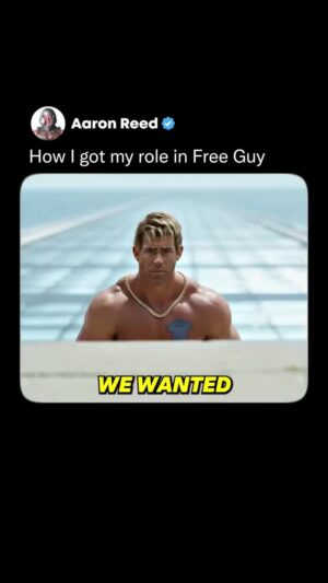 Aaron W Reed Instagram - How I got a role in Free Guy as jacked Ryan Reynolds 😂