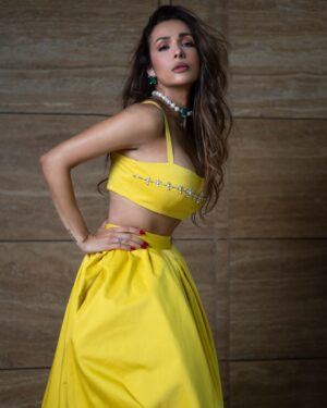 Aastha Sharma Instagram - Hello sunshine ☀️ 
@malaikaaroraofficial for Grazia Awards today in

Outfit @gauriandnainika 
Jewellery @isharya @elevate_promotions 
Make up @eleni_chatzinikolidou 
Hair @yashdeeps7
Styled by @aasthasharma @reannmoradian 
Managed by @naureen.abdullah 
Images @infinityprojkt