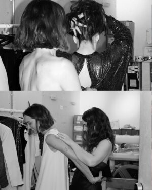 Abbi Jacobson Instagram - Abbi Jacobson and Jodi Balfour tied the knot in The Row—right off the rack. That was just the beginning of an absolutely unforgettable and deliciously unscripted night.

The actors met (virtually) in 2020, when each was peeking over her own precipice. Jacobson was riding out Covid alone, and Balfour was untethered by the loss of a sibling and the end of a long-term relationship. “When we first started texting, I asked Jo what about pre-Covid life she missed most,” Jacobson recalls. Balfour answered immediately: Sweaty shoulders. “After so much distance, we wanted the wedding to feel like that first sweaty shoulder moment—total togetherness,” Balfour concludes. “I think we did that.” Three years after that first date, they threw a wedding ceremony at @publicrecordsnyc. The evening, which brought together a cadre of creative talents—floral designer @ranaflora, chef @emmaleighmacdonald, photographer @luuuuush, and designer @sophieloujacobsen, among others—was an ode to the couple’s dedication to real, unscripted togetherness. Very unscripted, in fact—when torrential rains turned a thoughtfully choreographed evening on its head, these many women adapted by calling in favors, reevaluating plans, and embracing the chaos.

Link in bio to look into the couple’s raucous night of revelry. 

Photography by @luuuuush
Words by @maraveitch