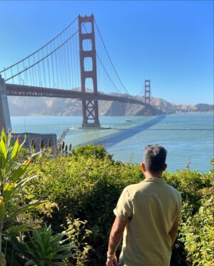 Abhay Jodhpurkar Instagram - 🌁✨
Golden dreams beneath the Golden Gate! 💛
🌉✨"

📸 : @fahadchowdhary