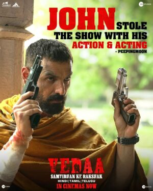 Abhishek Banerjee Instagram - The powerful reviews say it all! 🔥

Happy Independence Day to you all 🇮🇳

Book your tickets! 

#Vedaa in cinemas now in Hindi, Tamil & Telugu

@thejohnabraham @sharvari @nowitsabhi @tamannaahspeaks @nikkhiladvani @onlyemmay @madhubhojwani @minnakshidas @aseemarrora @zeestudiosofficial @emmayentertainment @johnabrahament @zeemusiccompany @zeecinema 

[Bollywood, John Abraham, Sharvari, Abhishek Banerjee, Tamannaah Bhatia, Vedaa, Action]