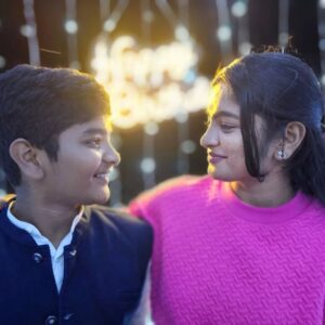 Abi Nakshathra Instagram - Happy Birthday chellakuttyyyyy...❤️😘🎂 Always stay blessed and be happy ❤️😘 you are not only my brother, my supporter, my second mom and my first best frd ever🥰💝💝 I can't equal your maturity bro..😅 Your birthday is a remainder of the precious gift of having you as my brother...😘😘😘 Love you lots bujjima...💝💝😘😘

#brotherlove #brothersisterlove #brothersisterbond #birthday #birthdaywishes #sisterlove #viralpost #viral #instapost