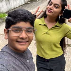 Abi Nakshathra Instagram - Happy Birthday chellakuttyyyyy...❤️😘🎂 Always stay blessed and be happy ❤️😘 you are not only my brother, my supporter, my second mom and my first best frd ever🥰💝💝 I can't equal your maturity bro..😅 Your birthday is a remainder of the precious gift of having you as my brother...😘😘😘 Love you lots bujjima...💝💝😘😘

#brotherlove #brothersisterlove #brothersisterbond #birthday #birthdaywishes #sisterlove #viralpost #viral #instapost