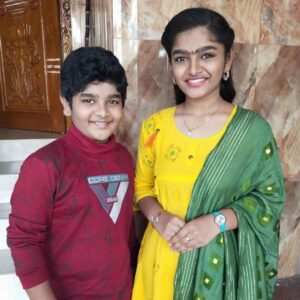Abi Nakshathra Instagram - Happy Birthday chellakuttyyyyy...❤️😘🎂 Always stay blessed and be happy ❤️😘 you are not only my brother, my supporter, my second mom and my first best frd ever🥰💝💝 I can't equal your maturity bro..😅 Your birthday is a remainder of the precious gift of having you as my brother...😘😘😘 Love you lots bujjima...💝💝😘😘

#brotherlove #brothersisterlove #brothersisterbond #birthday #birthdaywishes #sisterlove #viralpost #viral #instapost