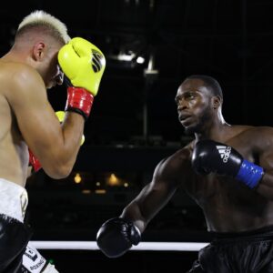 Abimbola Osundairo Instagram - #NEXTGEN2 — 𝐅𝐈𝐆𝐇𝐓𝐄𝐑 𝐎𝐅 𝐓𝐇𝐄 𝐍𝐈𝐆𝐇𝐓 @team_abel 🔥🥊 Abimbola “𝐒𝐏𝐀𝐂𝐄” Osundairo #NoMoreTalk #McbroomGib

📌 𝗙𝗼𝗹𝗹𝗼𝘄 @nextgenboxing.tv for more boxing news and content!

📸: @hoganphotos 
#nextgenboxing
#nextgeneration
#nextgen