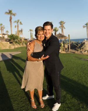 Adam Devine Instagram - Happy 1st Mother’s Day to @chloebridges! You’re killing it honey! Happy 40th Mother’s Day to my mom who I have a newfound respect for after seeing all the work it takes to care for a newborn. Turns out these things need constant attention! Love you both!