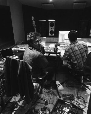 Adam Prendergast Instagram - writing day with gabe the babe 🤘😍