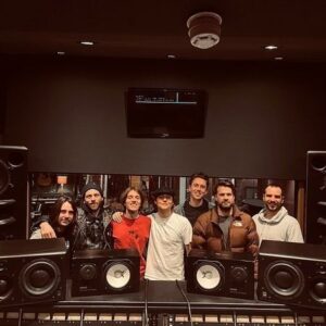 Adam Prendergast Instagram - happy place with @louisdunford and the gang 🖤