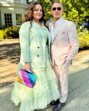 Adam Shankman Instagram - @melissamccarthy and me dressed like macarons and went to the @ctgla gala to celebrate our brilliant friend @matthewbourne13 . He is a genius and an icon but mostly, an incredible friend. Sir Matthew, I love you my angel and it was pure joy to celebrate you. ❤️